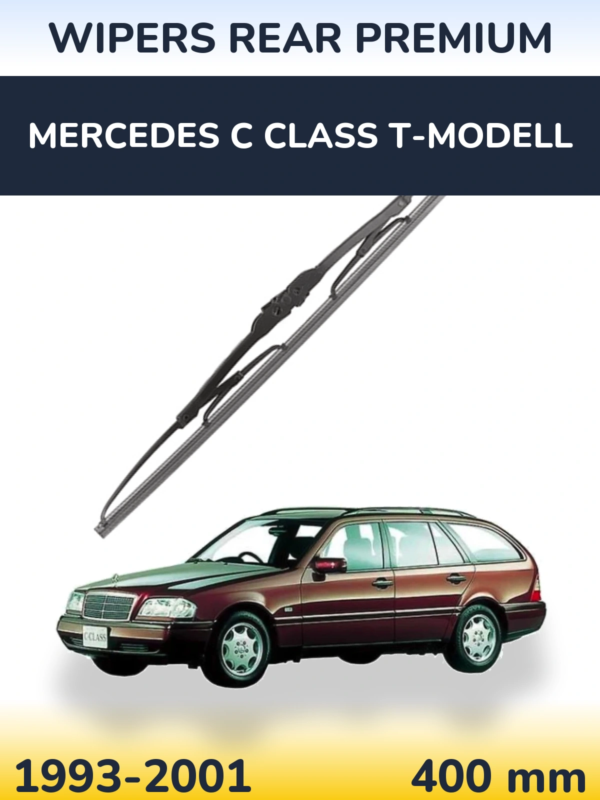 Rear wiper blade WIPERS REAR PREMIUM 400 mm for Mercedes C Class T-Modell 1993-2001