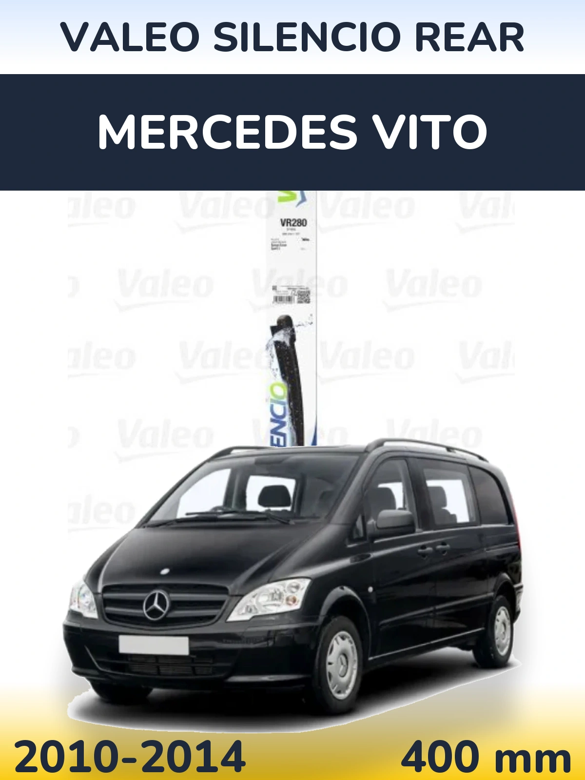 Задня щітка Valeo Silencio Rear 380 мм для Mercedes Vito 2010-2014