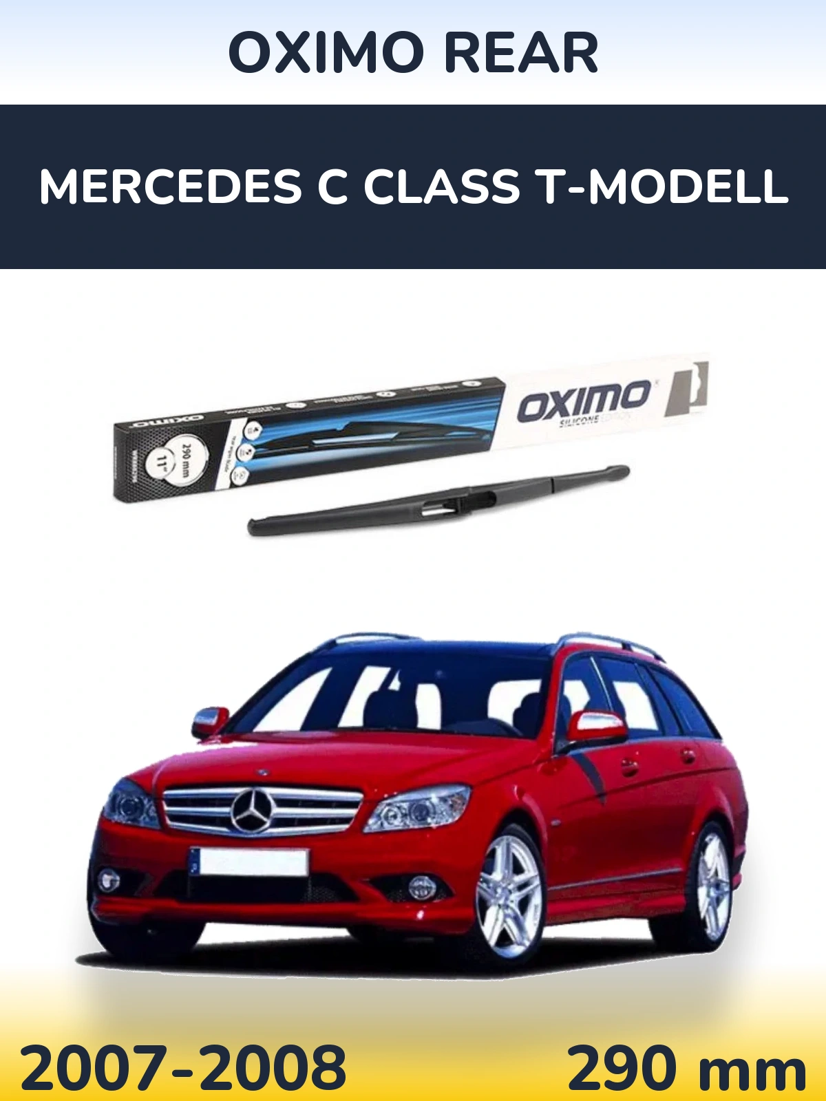 Rear wiper blade Oximo Rear 290 mm for Mercedes C Class T-Modell 2007-2008