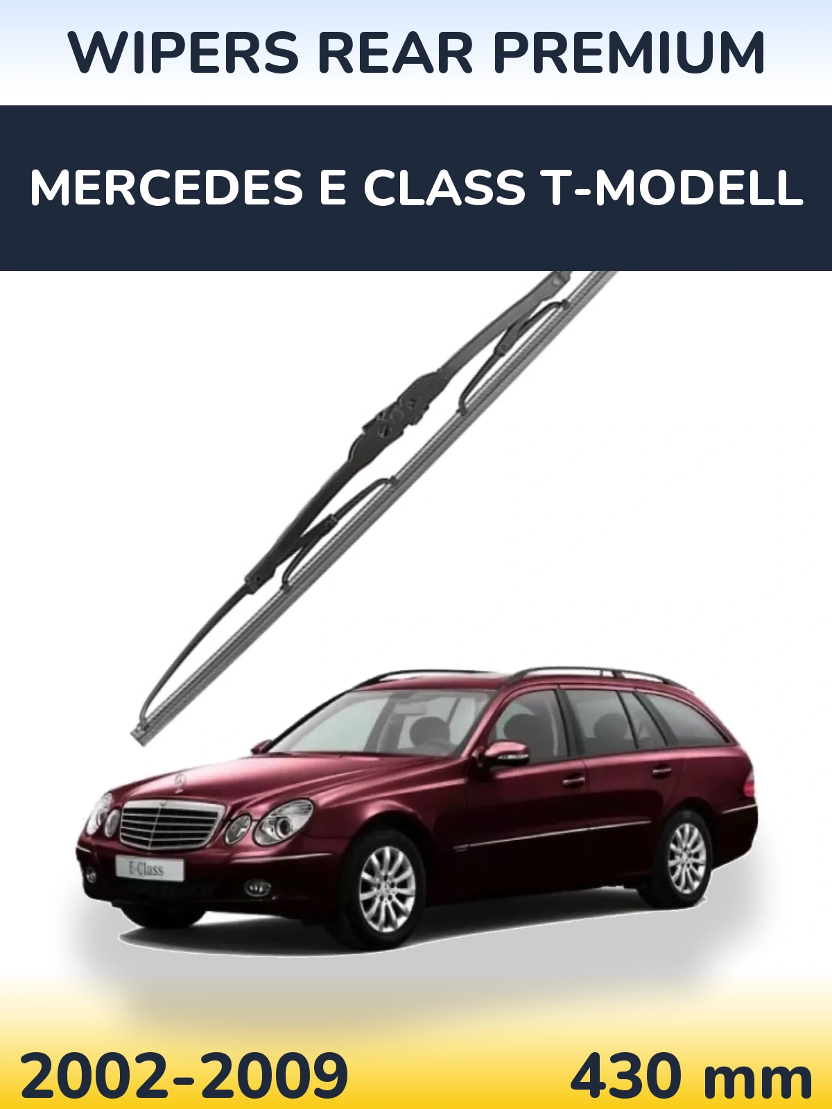 Rear wiper blade WIPERS REAR PREMIUM 430 mm for Mercedes E Class T-Modell 2002-2009