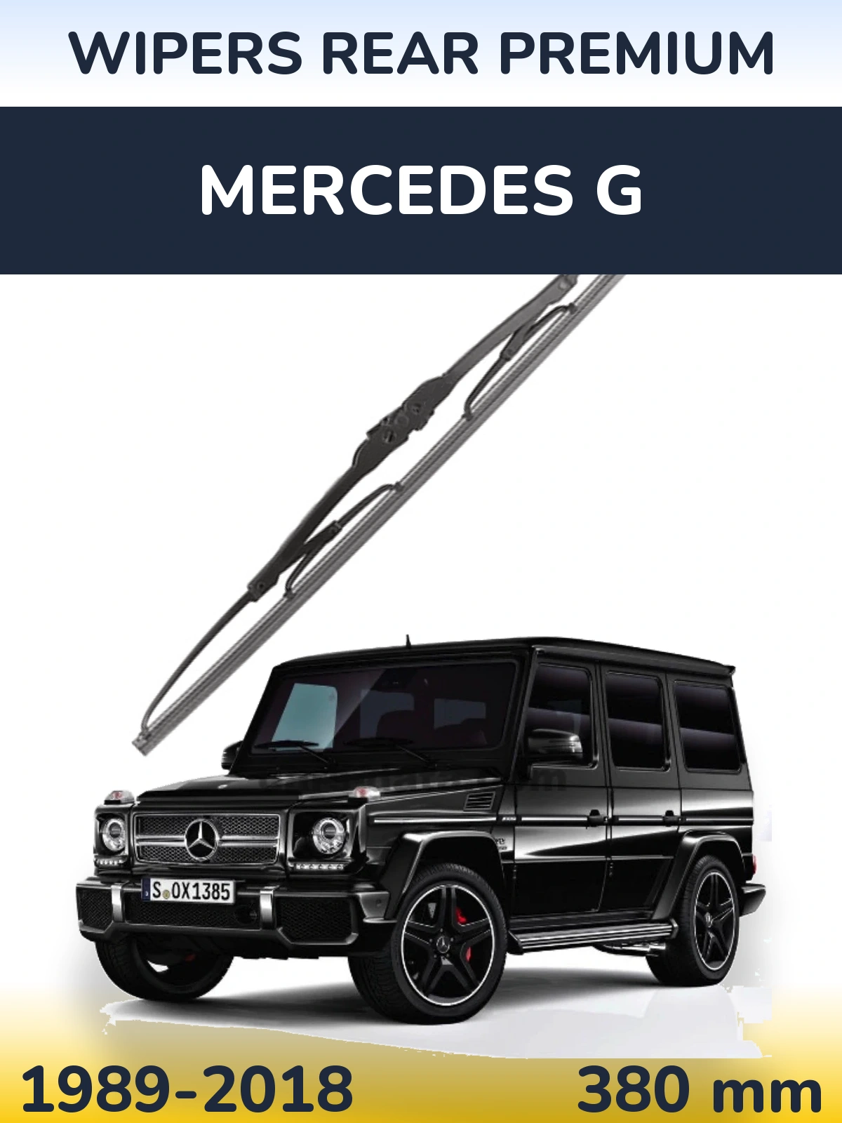 Rear wiper blade WIPERS REAR PREMIUM 380 mm for Mercedes G 1989-2018