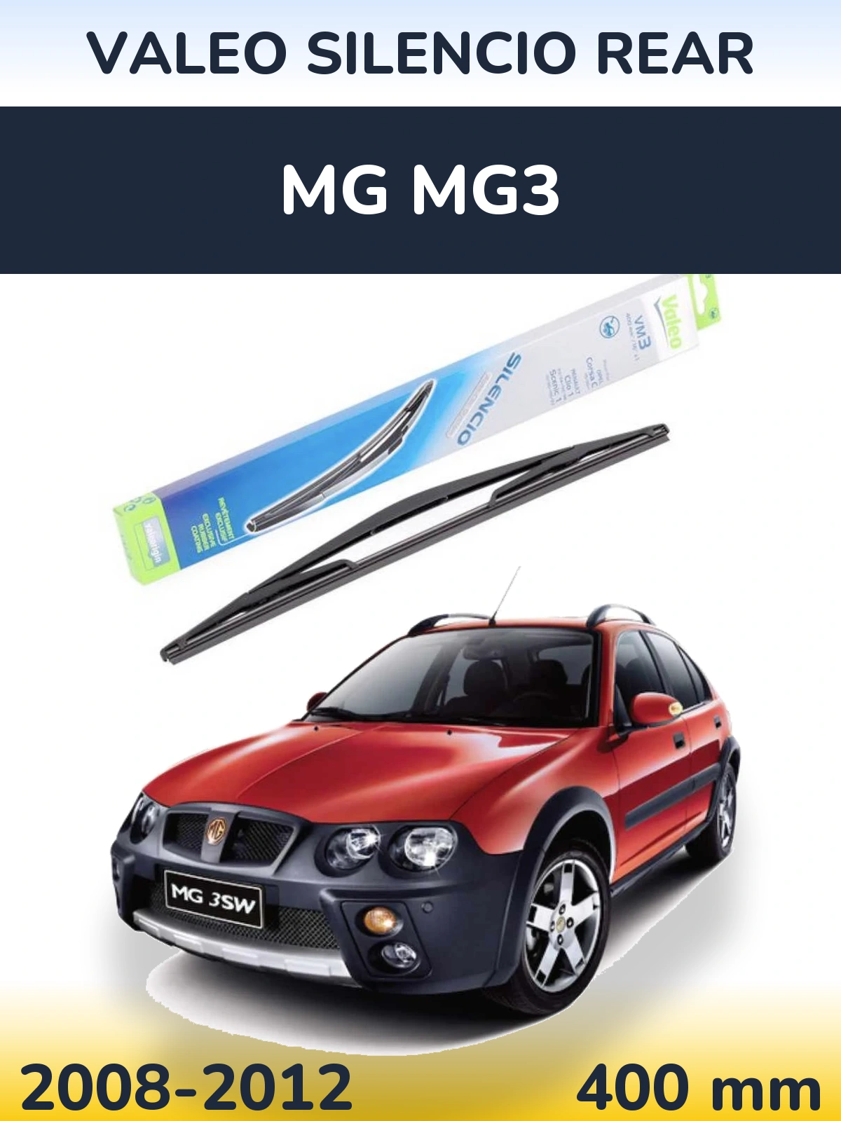 Задний дворник Valeo Silencio Rear 400 мм для MG MG3 2008-2012