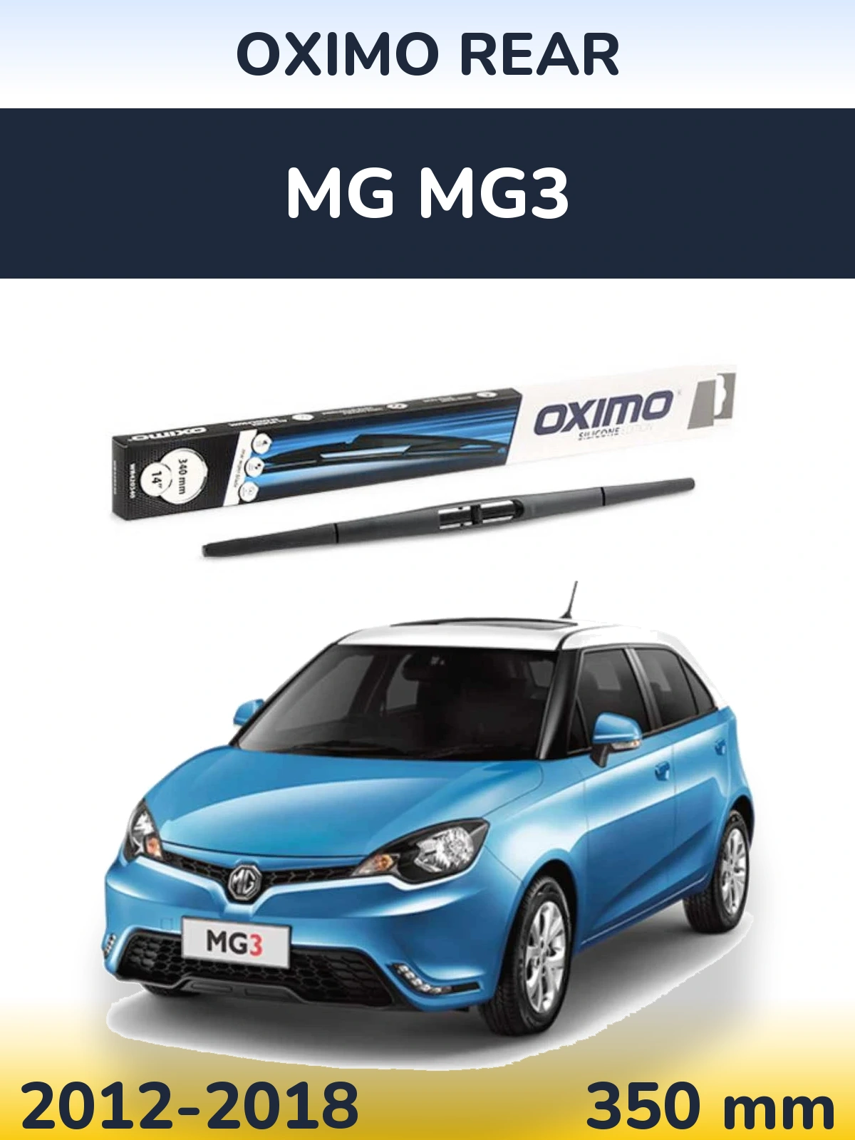 Rear wiper blade Oximo Rear 350 mm for MG MG3 2012-2018