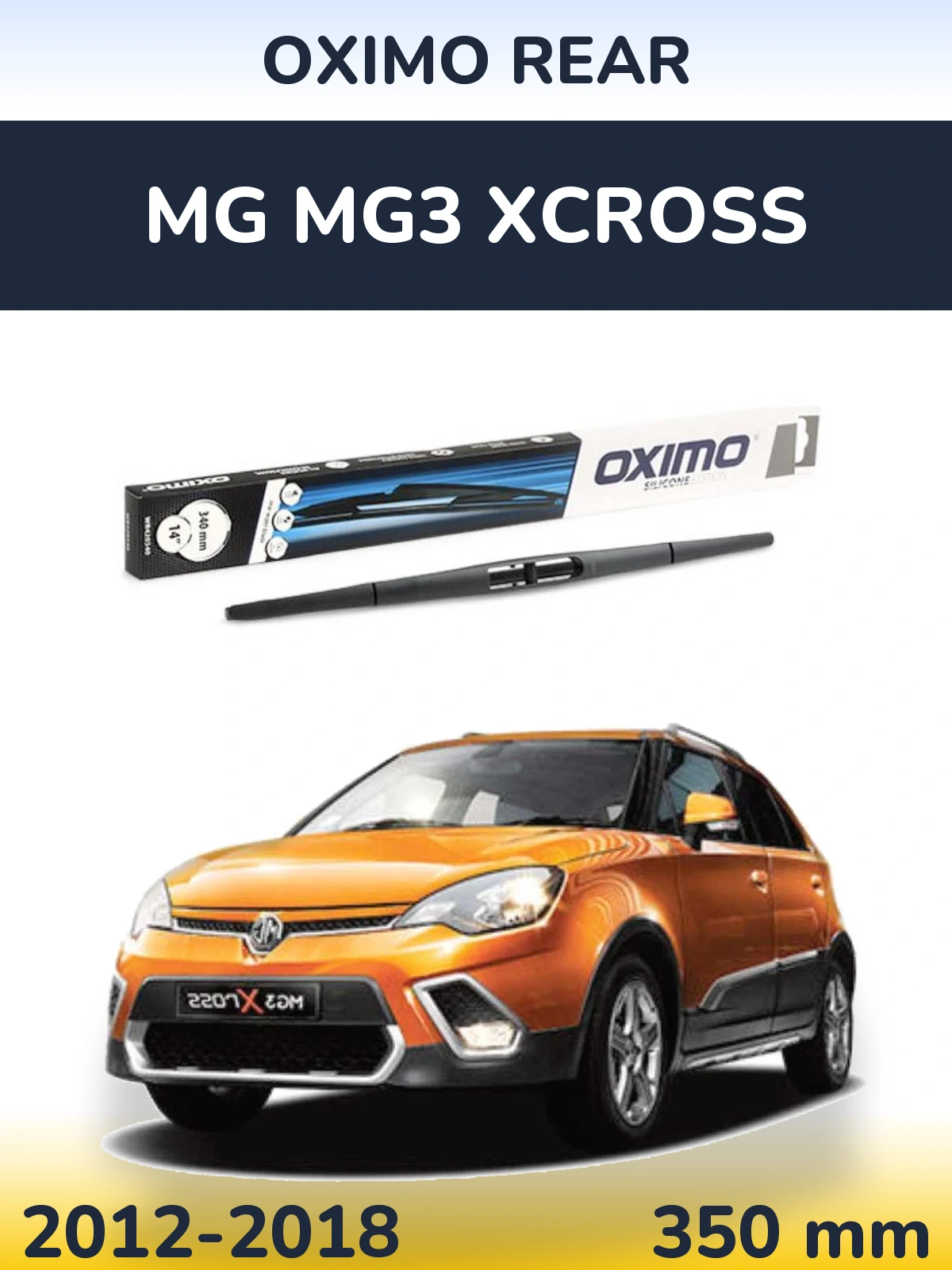 Rear wiper blade Oximo Rear 350 mm for MG MG3 Xcross 2012-2018