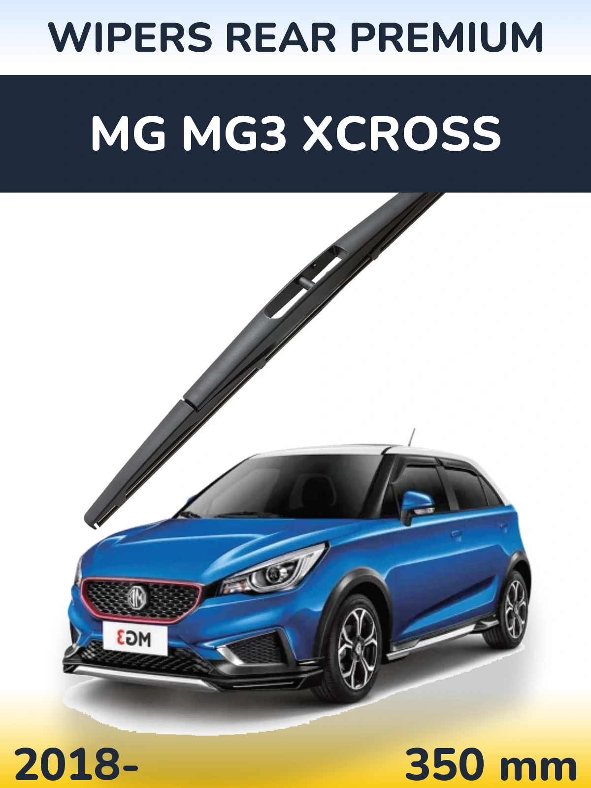 Rear wiper blade WIPERS REAR PREMIUM 350 mm for MG MG3 Xcross 2018-2026