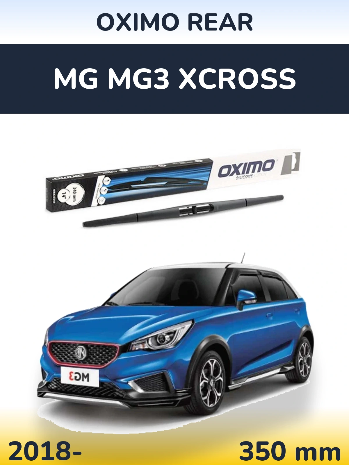 Rear wiper blade Oximo Rear 350 mm for MG MG3 Xcross 2018-2026