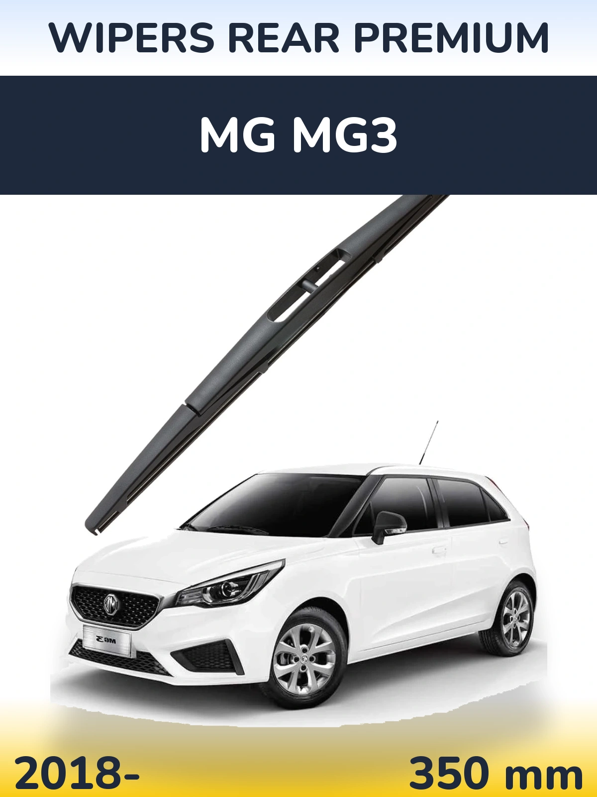Rear wiper blade WIPERS REAR PREMIUM 350 mm for MG MG3 2018-2026