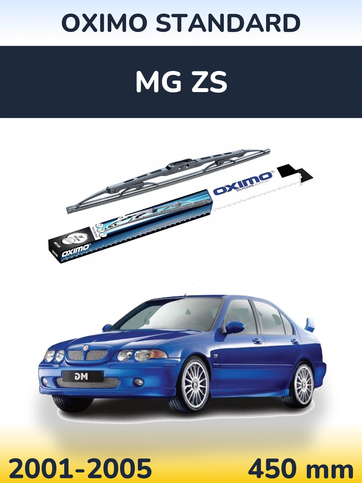 Rear wiper blade Oximo Standard 450 mm for MG ZS 2001-2005
