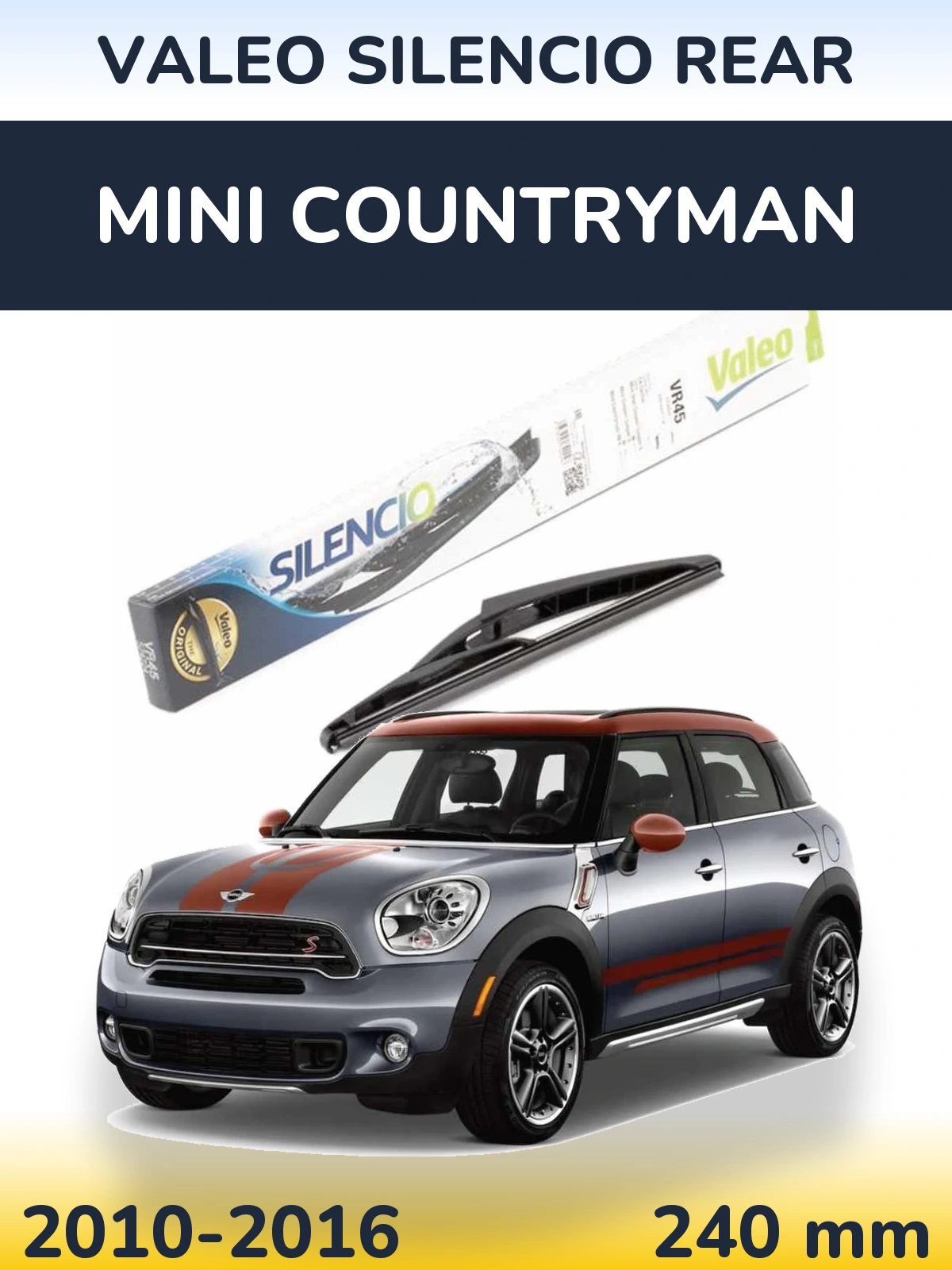 Задний дворник Valeo Silencio Rear 240 мм для MINI Countryman 2010-2016