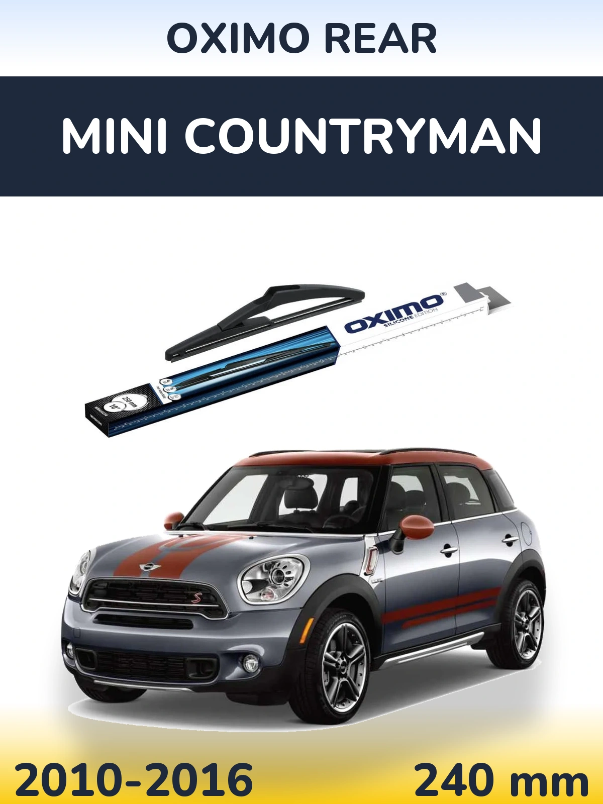 Rear wiper blade Oximo Rear 250 mm for MINI Countryman 2010-2016