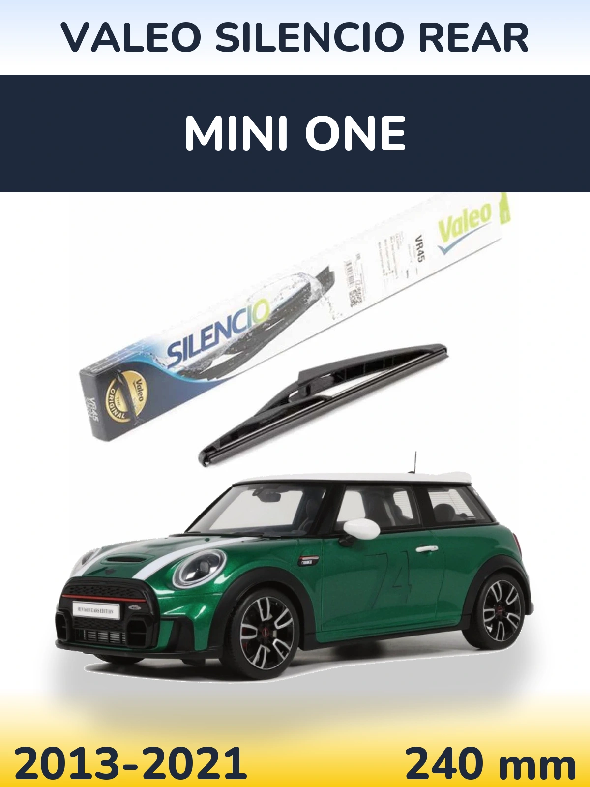 Задний дворник Valeo Silencio Rear 240 мм для MINI One 2013-2021