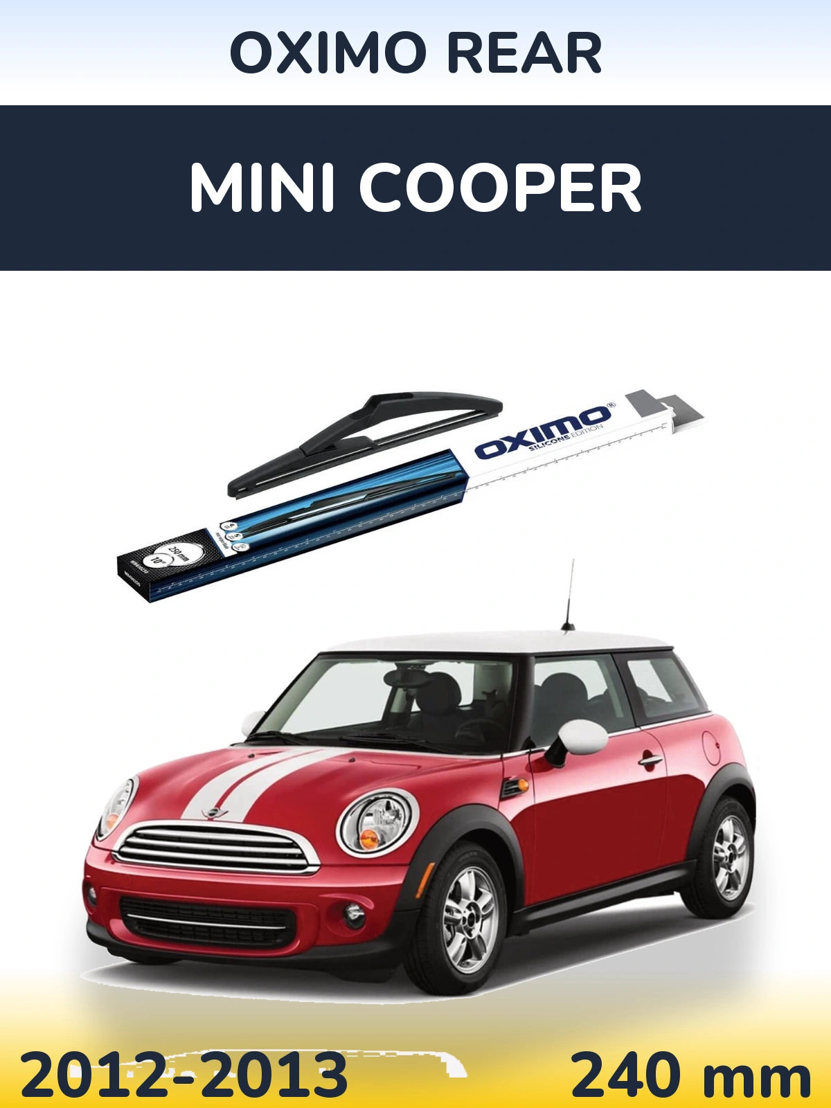 Rear wiper blade Oximo Rear 250 mm for MINI Cooper 2012-2013