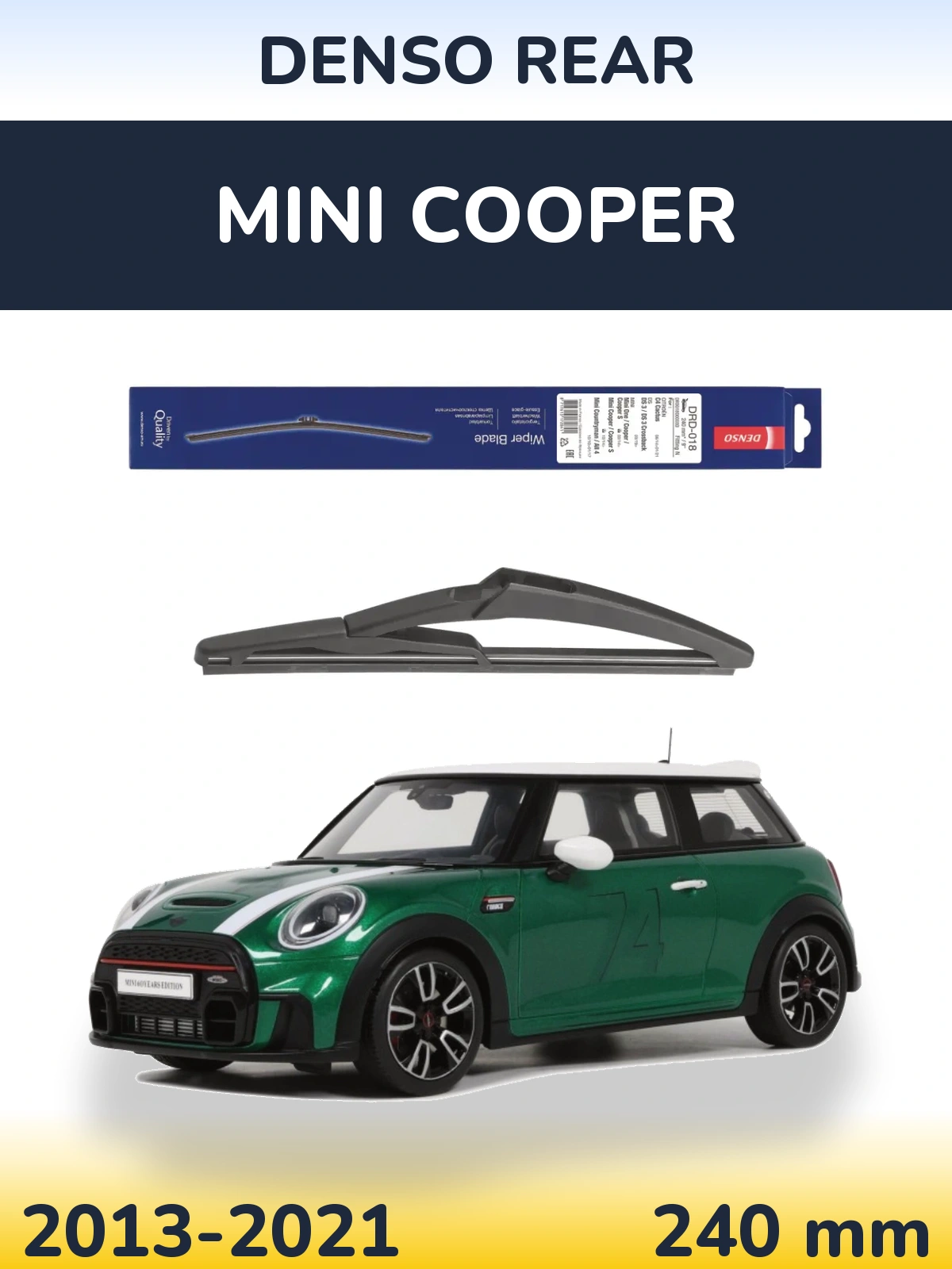 Rear wiper blade Denso Rear 240 mm for MINI Cooper 2013-2021