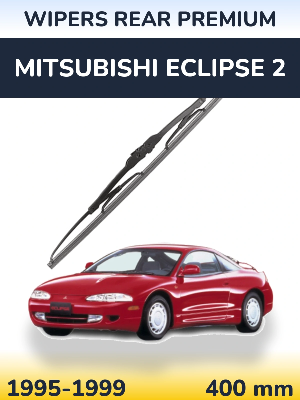Rear wiper blade WIPERS REAR PREMIUM 400 mm for Mitsubishi Eclipse 2 1995-1999
