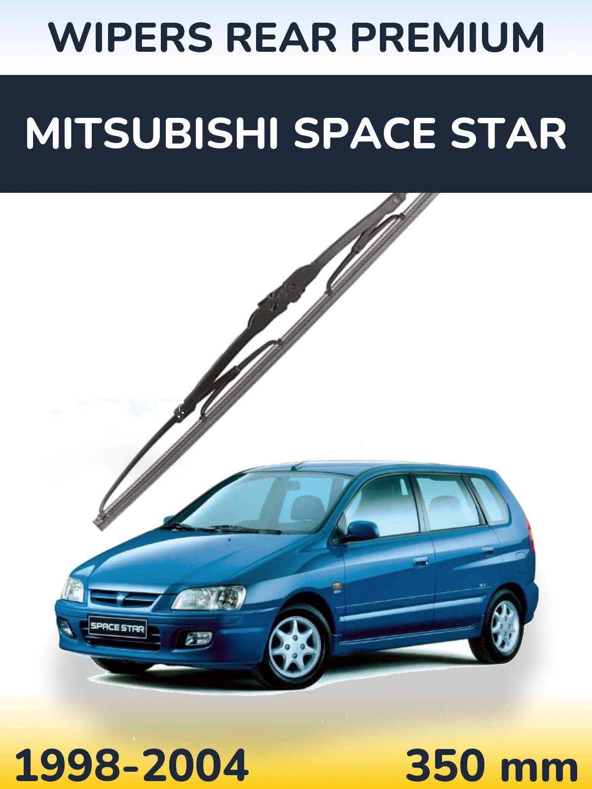Rear wiper blade WIPERS REAR PREMIUM 350 mm for Mitsubishi Space Star 1998-2004