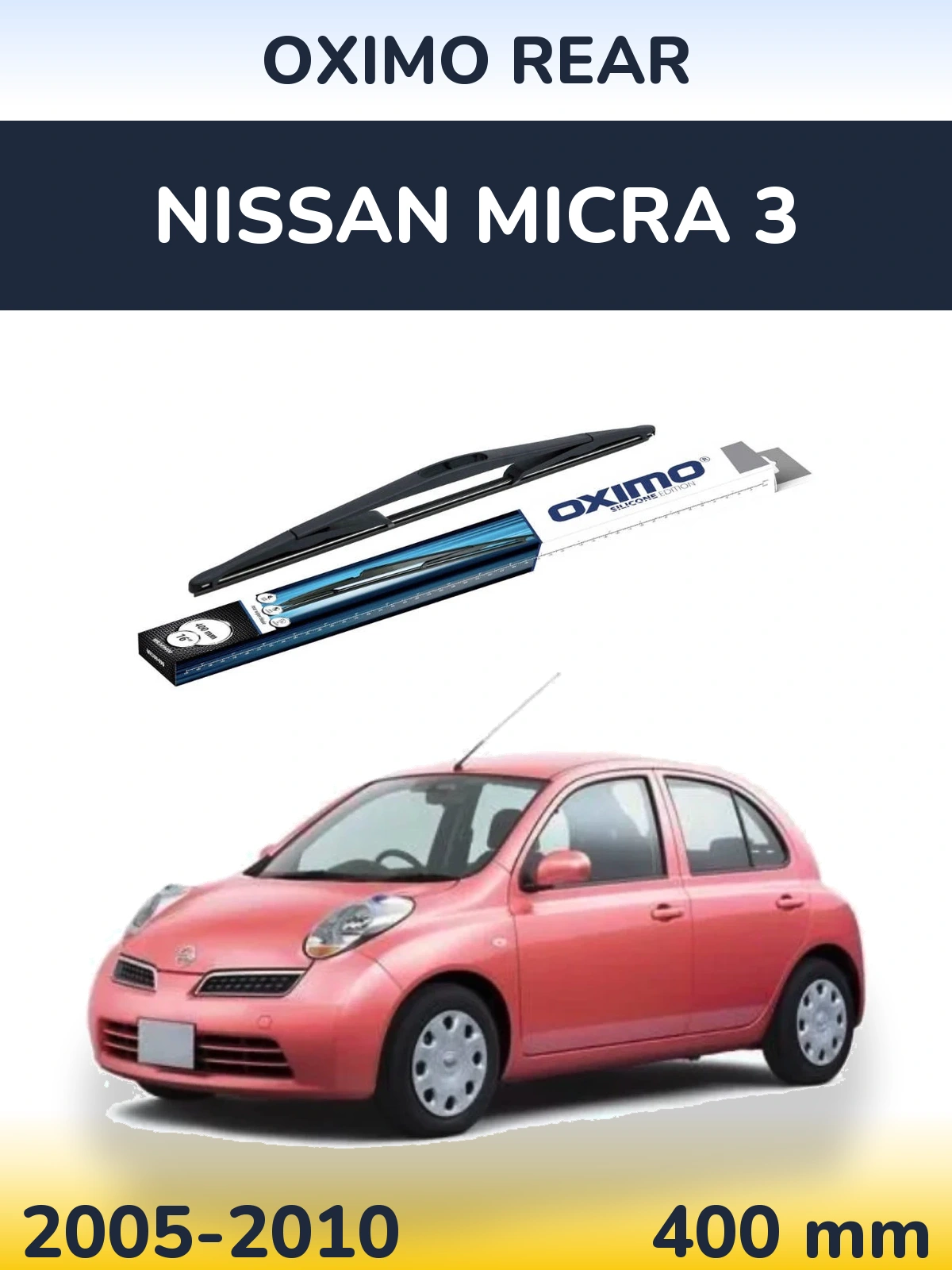 Rear wiper blade Oximo Rear 400 mm for Nissan Micra 3 2005-2010