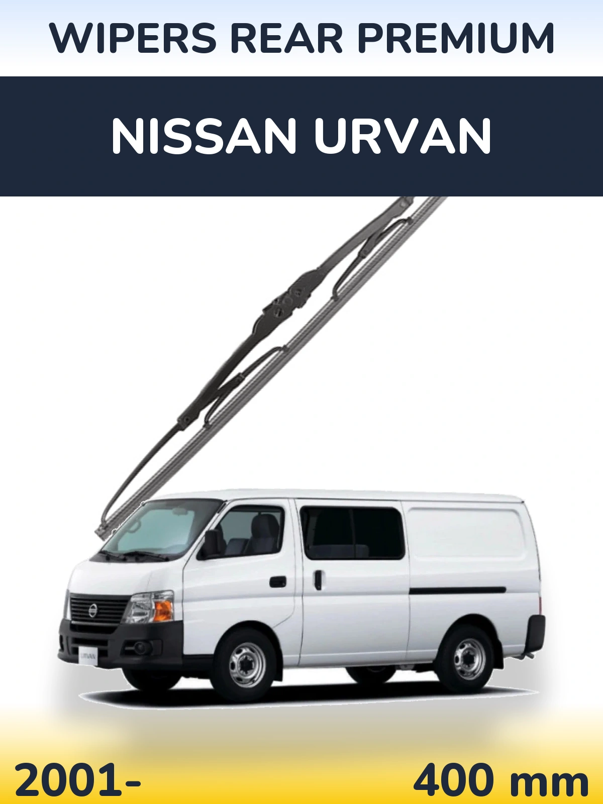 Rear wiper blade WIPERS REAR PREMIUM 400 mm for Nissan Urvan 2001-2026