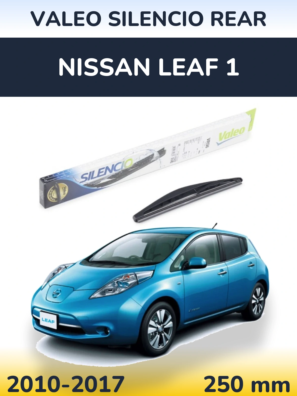 Rear wiper blade Valeo Silencio Rear 240 mm for Nissan Leaf 1 2010-2017