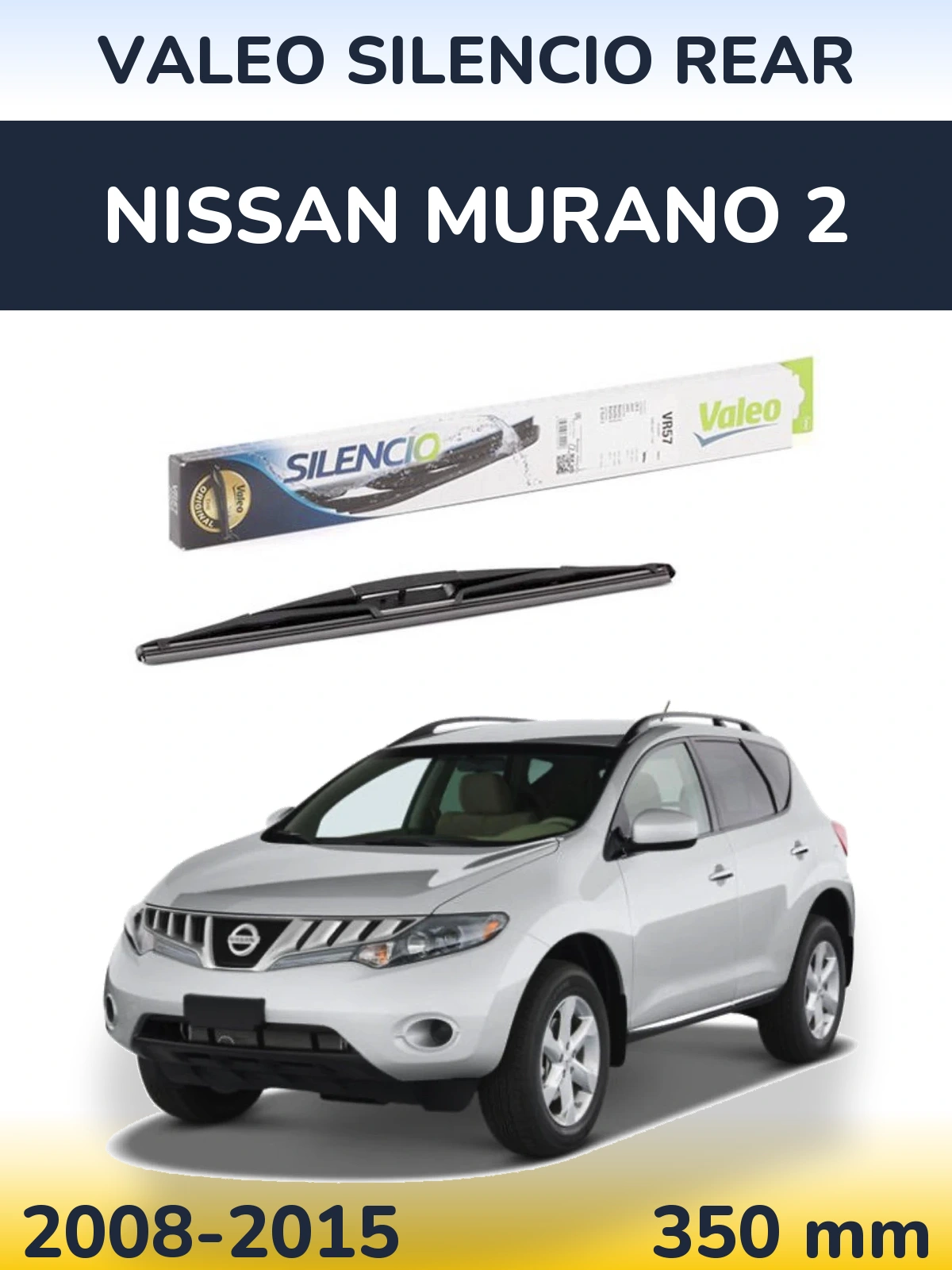 Rear wiper blade Valeo Silencio Rear 345 mm for Nissan Murano 2 2008-2015