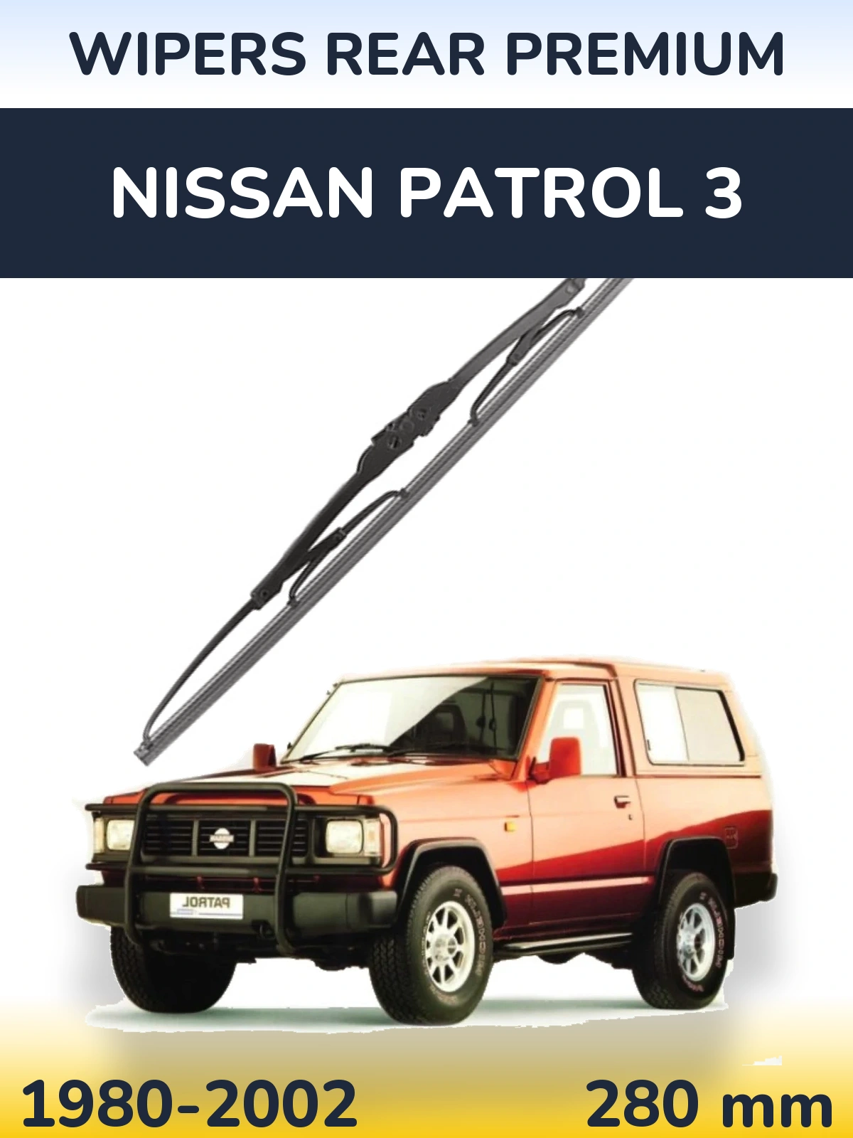 Rear wiper blade WIPERS REAR PREMIUM 280 mm for Nissan Patrol 3 1980-2002