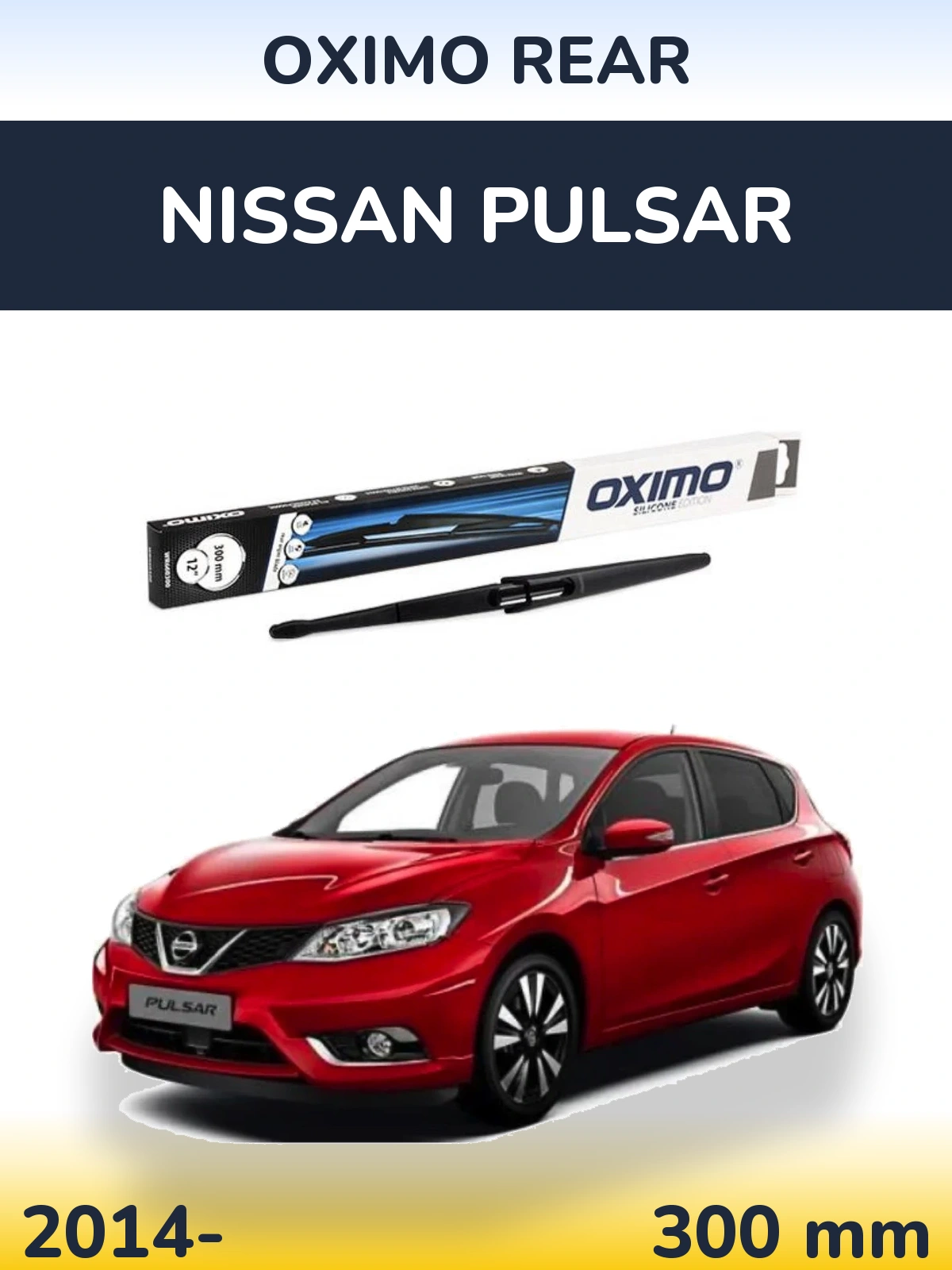Rear wiper blade Oximo Rear 300 mm for Nissan Pulsar 2014-2026