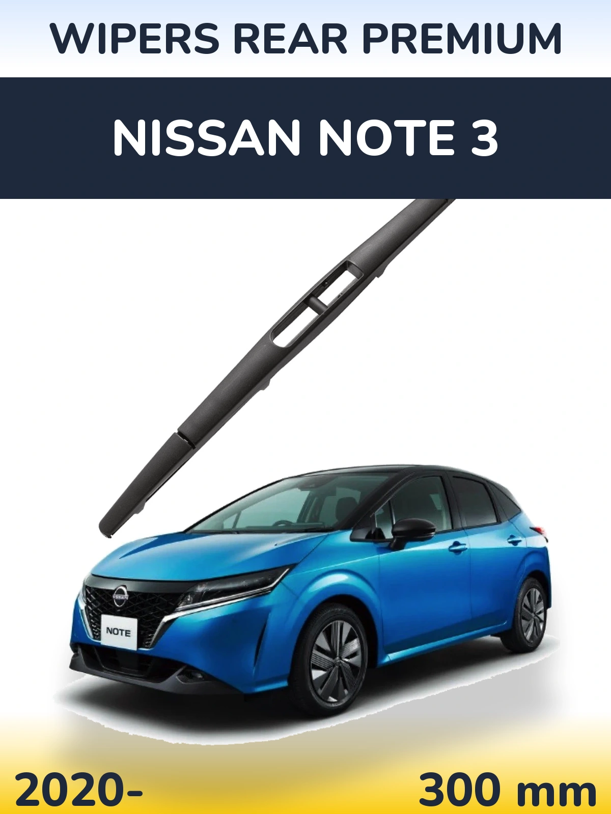 Rear wiper blade WIPERS REAR PREMIUM 300 mm for Nissan Note 3 2020-2026