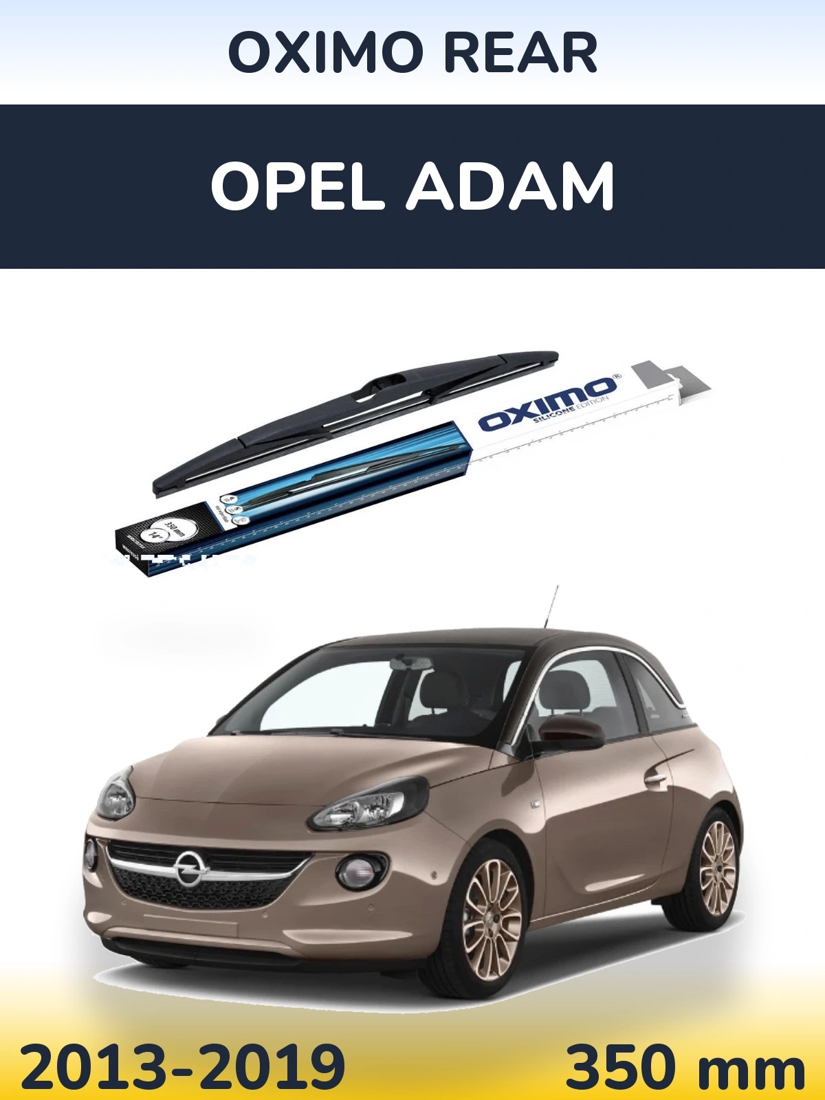 Rear wiper blade Oximo Rear 350 mm for Opel Adam 2013-2019