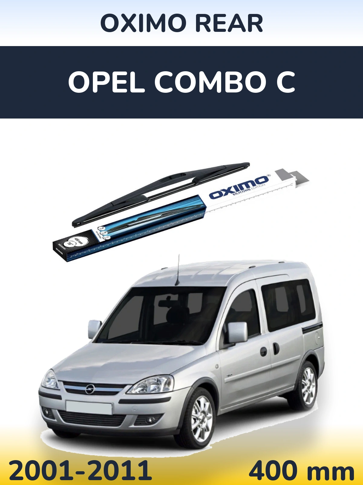 Rear wiper blade Oximo Rear 400 mm for Opel Combo C 2001-2011