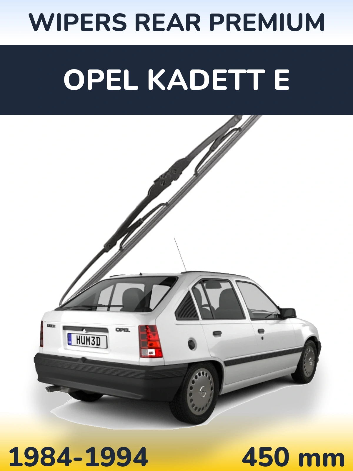 Задний дворник WIPERS REAR PREMIUM 450 мм для Opel Kadett E 1984-1994