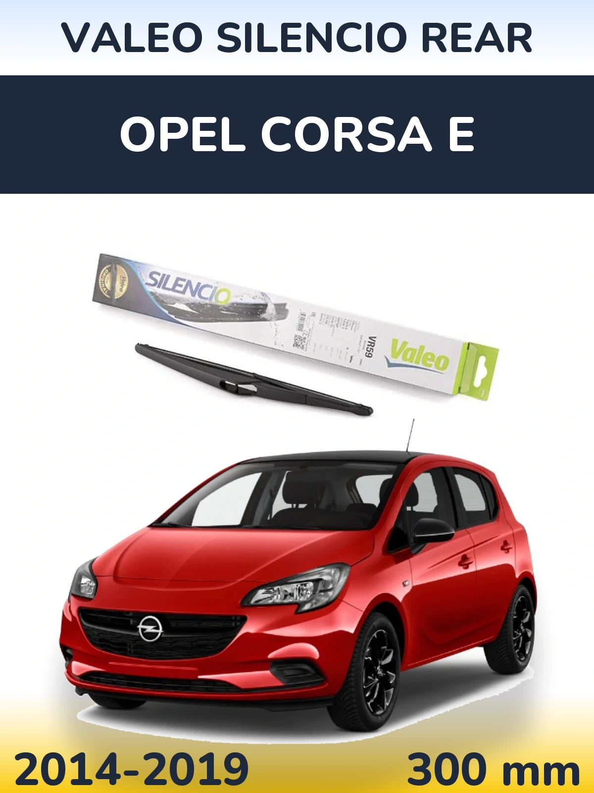 Задний дворник Valeo Silencio Rear 300 мм для Opel Corsa E 2014-2019