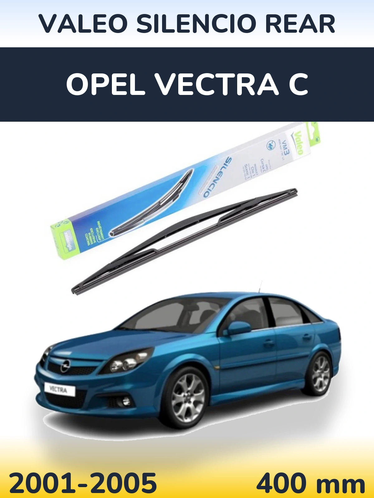 Задний дворник Valeo Silencio Rear 400 мм для Opel Vectra C 2001-2005