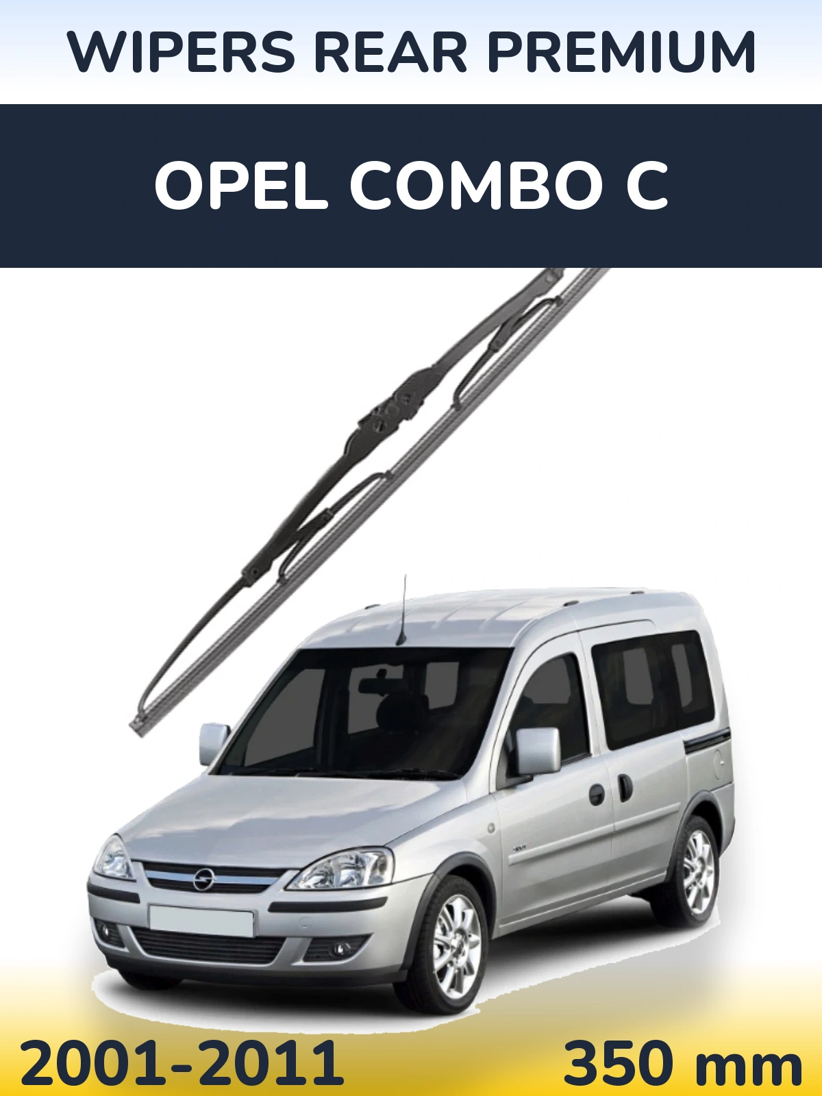 Rear wiper blade WIPERS REAR PREMIUM 350 mm for Opel Combo C 2001-2011