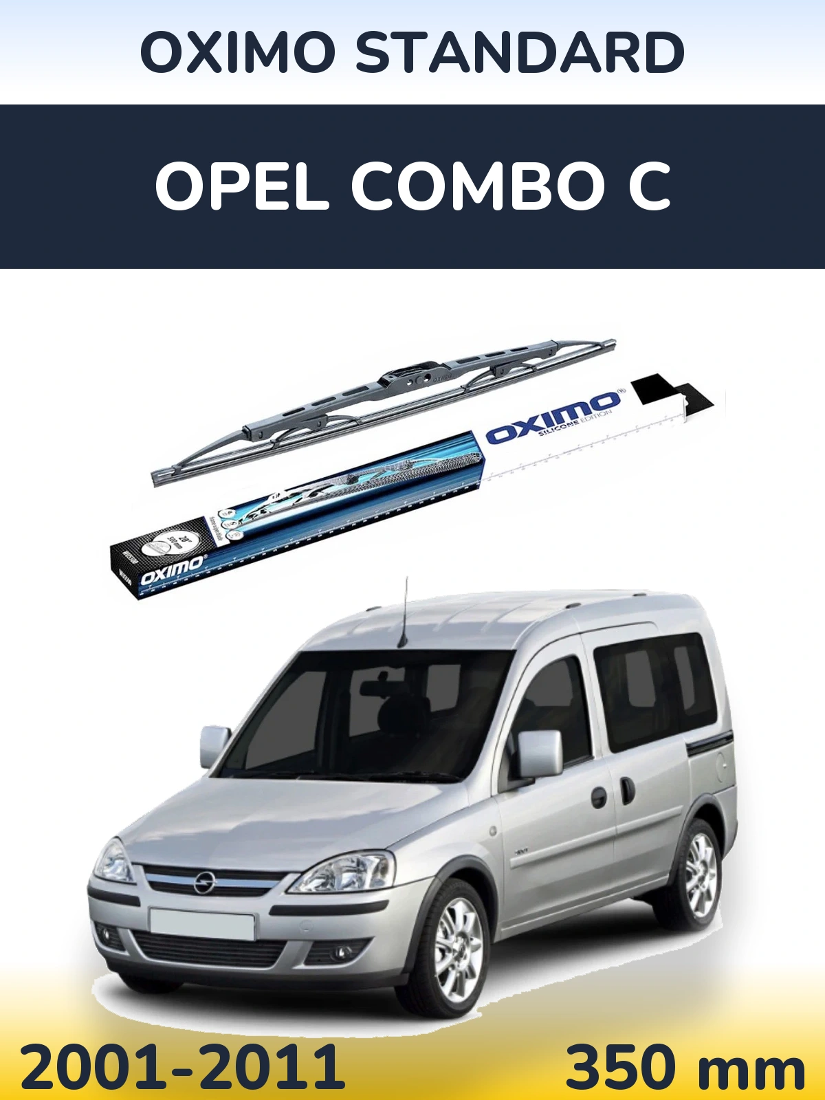 Rear wiper blade Oximo Standard 350 mm for Opel Combo C 2001-2011