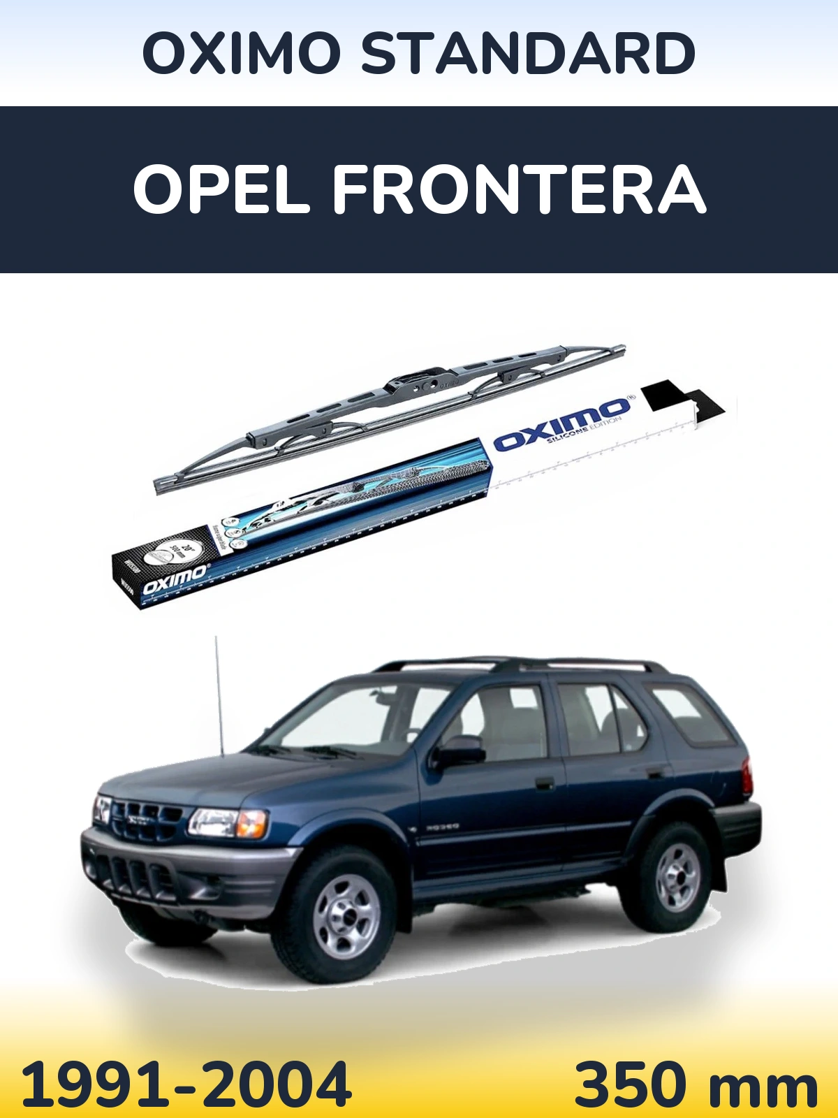 Rear wiper blade Oximo Standard 350 mm for Opel Frontera 1991-2004