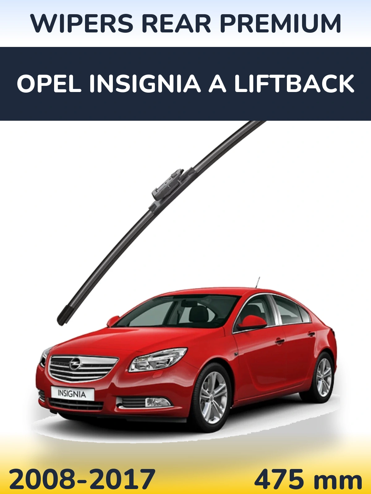 Rear wiper blade WIPERS REAR PREMIUM 500 mm for Opel Insignia A liftback 2008-2017