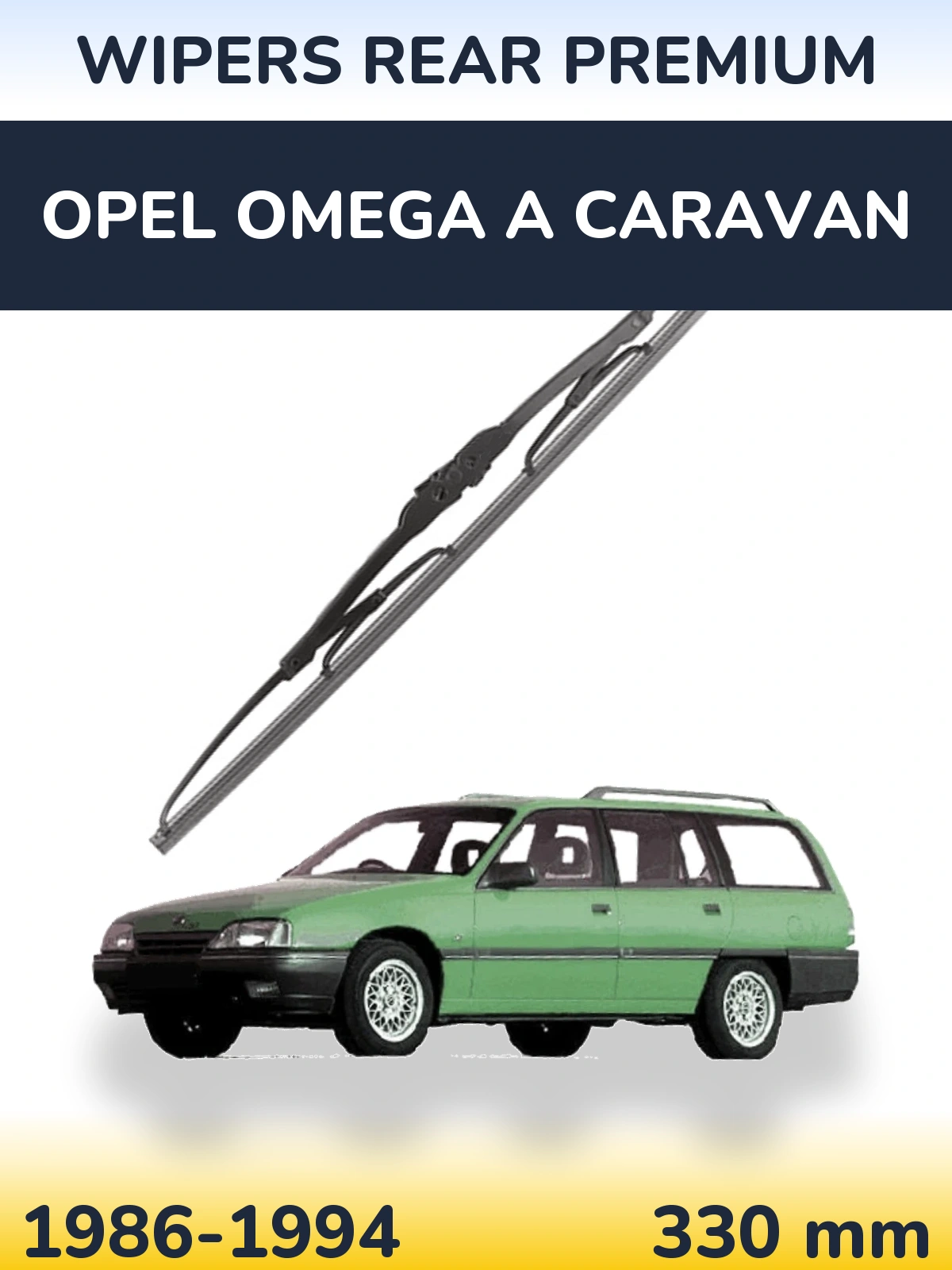Rear wiper blade WIPERS REAR PREMIUM 330 mm for Opel Omega A Caravan 1986-1994