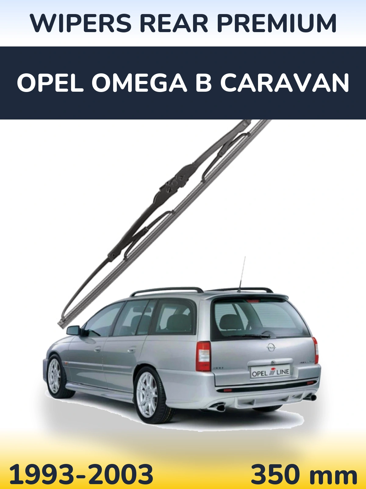 Rear wiper blade WIPERS REAR PREMIUM 350 mm for Opel Omega B Caravan 1993-2003