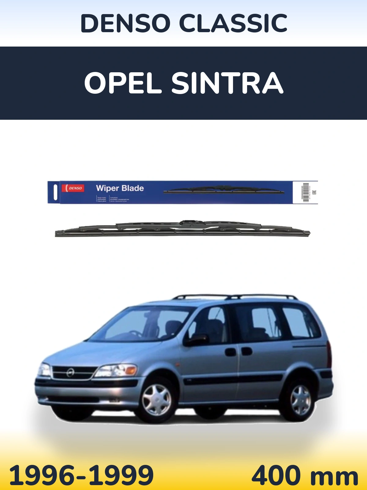 Rear wiper blade Denso Classic 400 mm for Opel Sintra 1996-1999