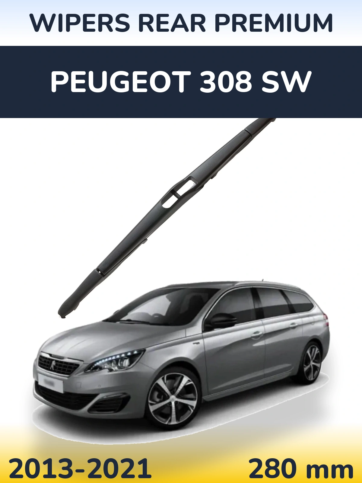 Rear wiper blade WIPERS REAR PREMIUM 280 mm for Peugeot 308 SW 2013-2021