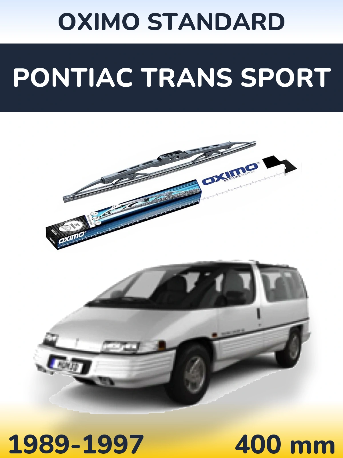 Rear wiper blade Oximo Standard 400 mm for Pontiac Trans Sport 1989-1997