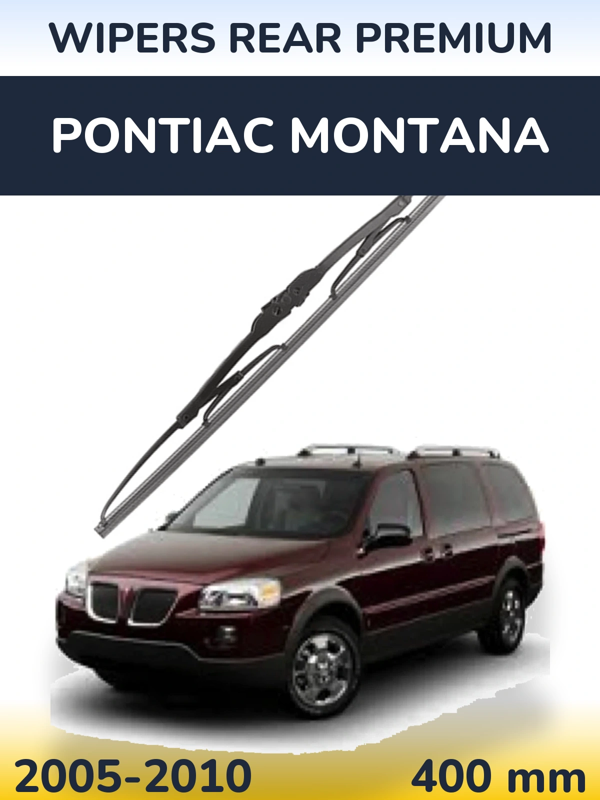 Rear wiper blade WIPERS REAR PREMIUM 400 mm for Pontiac Montana 2005-2010