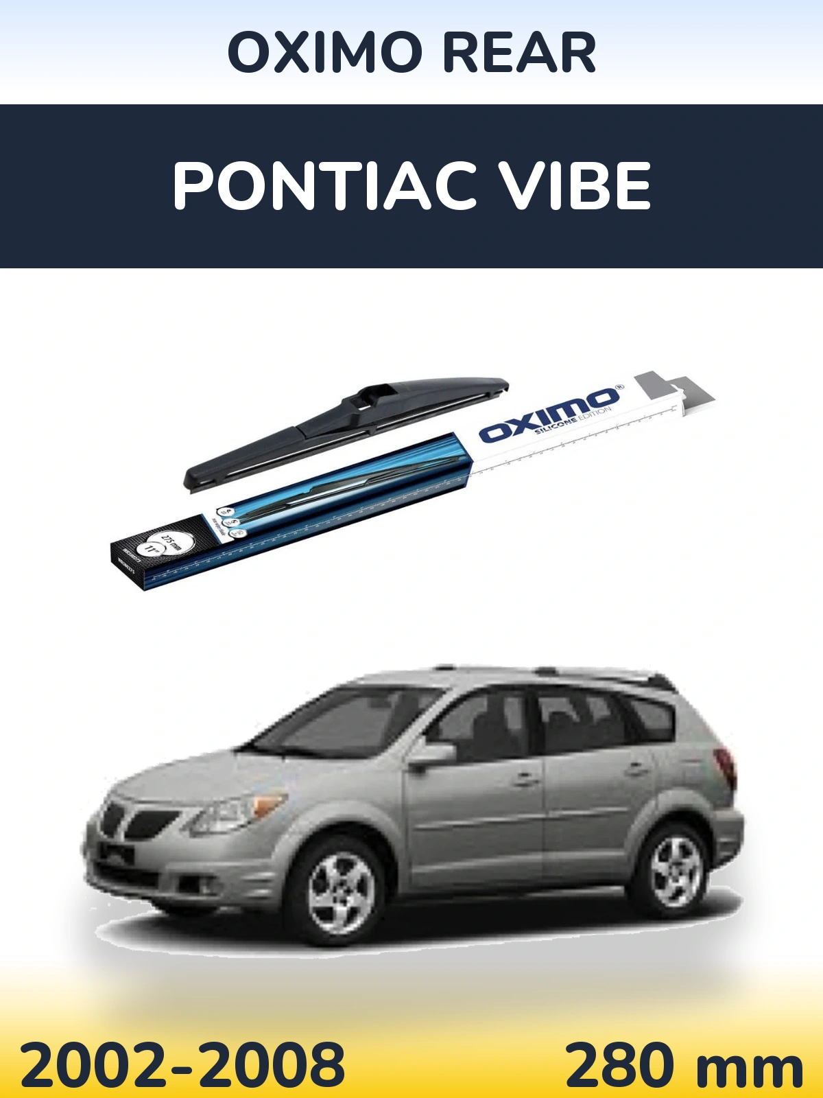 Rear wiper blade Oximo Rear 280 mm for Pontiac Vibe 2002-2008