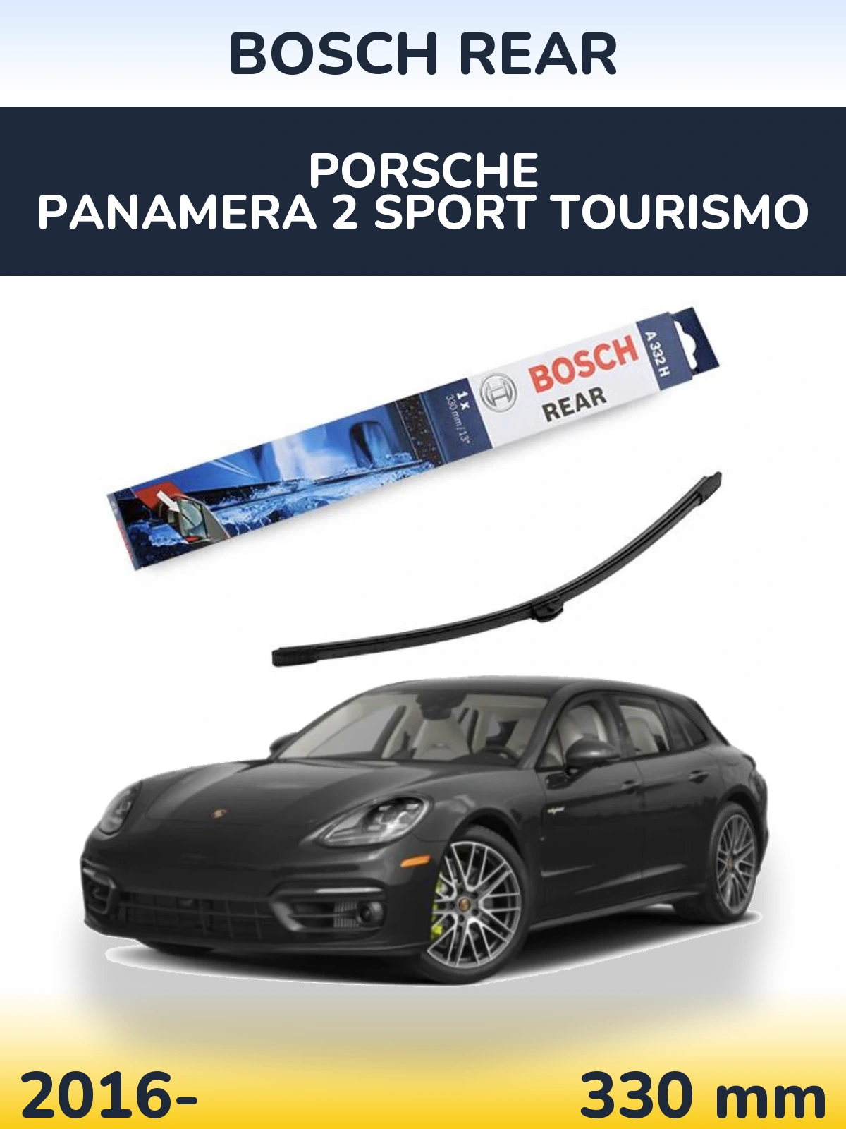 Задний дворник BOSCH Rear 330 мм для Porsche Panamera 2 Sport Tourismo 2016-2026