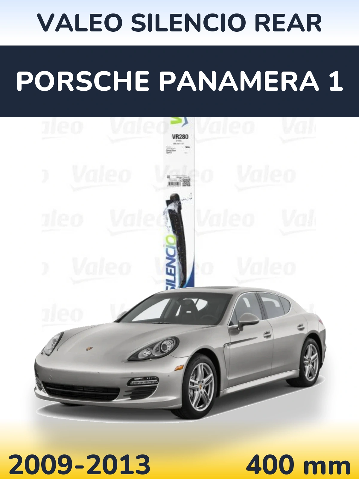 Rear wiper blade Valeo Silencio Rear 380 mm for Porsche Panamera 1 2009-2013