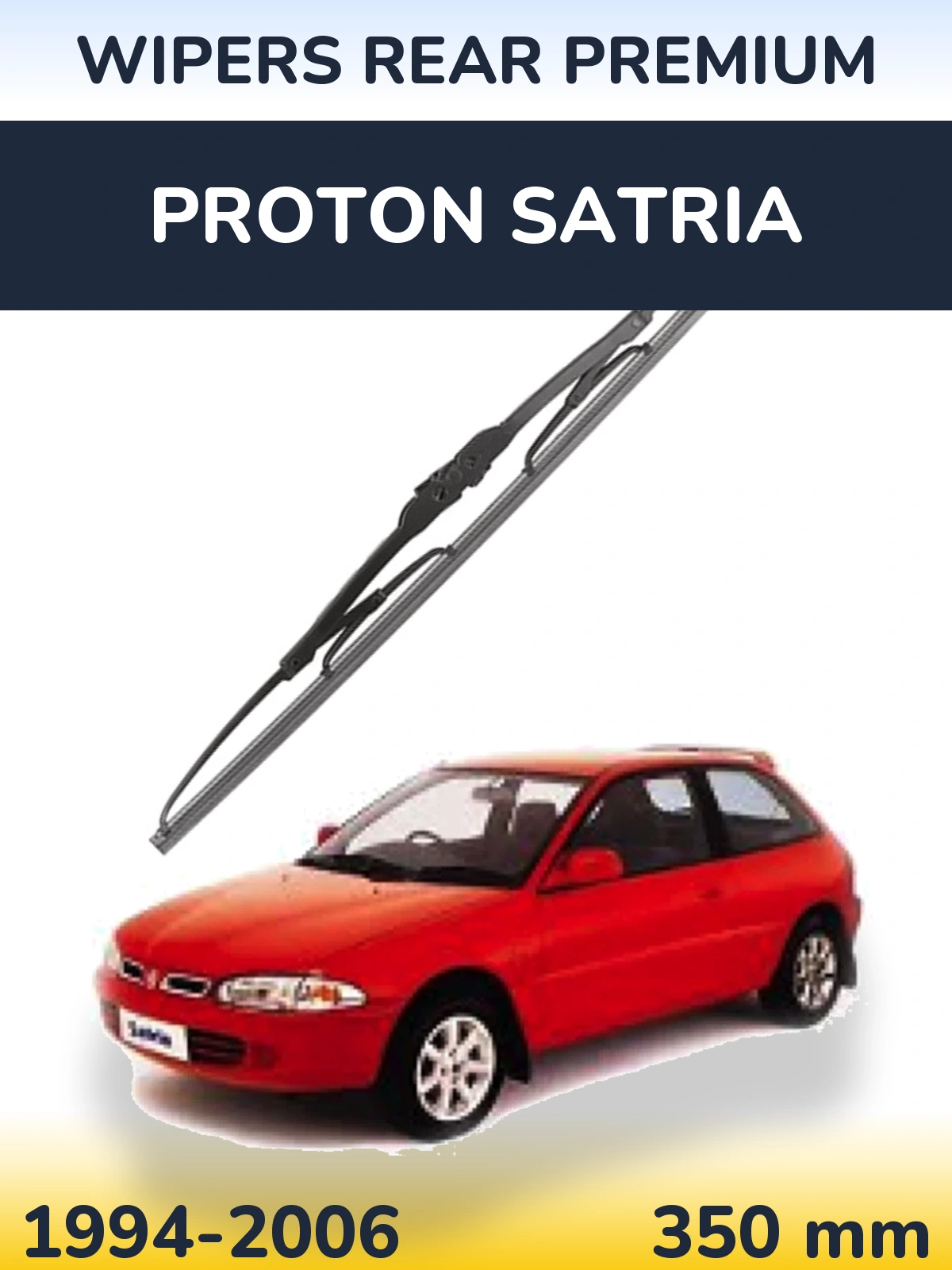 Rear wiper blade WIPERS REAR PREMIUM 350 mm for Proton Satria 1994-2006