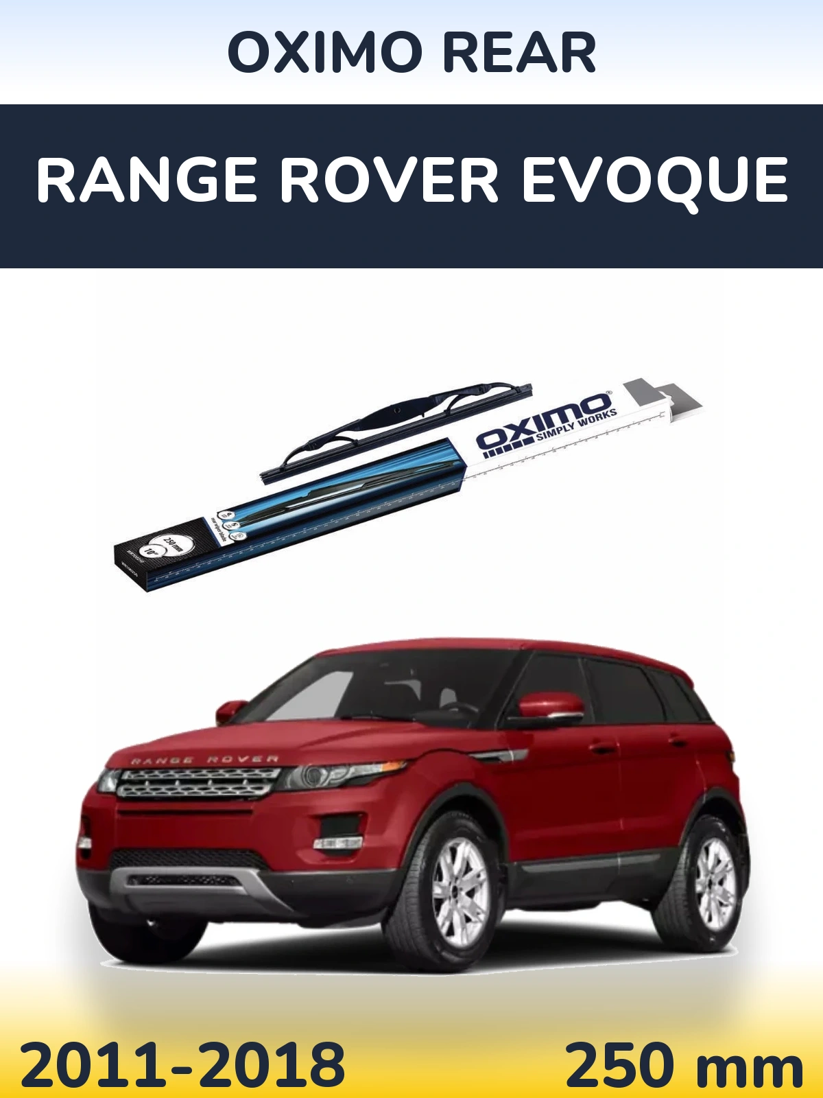 Задний дворник Oximo Rear 250 мм для Range Rover Evoque 2011-2018