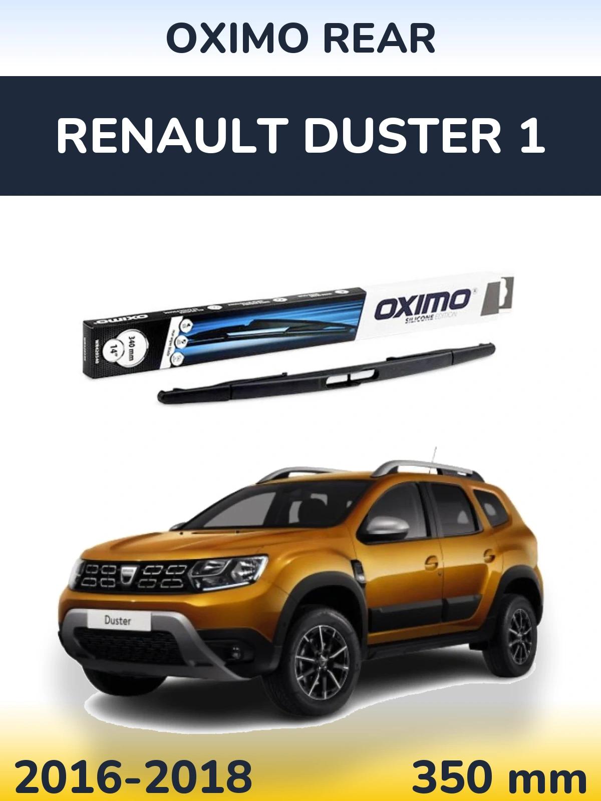Rear wiper blade Oximo Rear 350 mm for Renault Duster 1 2016-2018