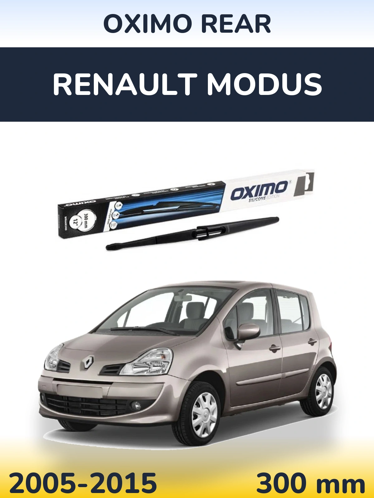 Задний дворник Oximo Rear 300 мм для Renault Modus 2005-2015