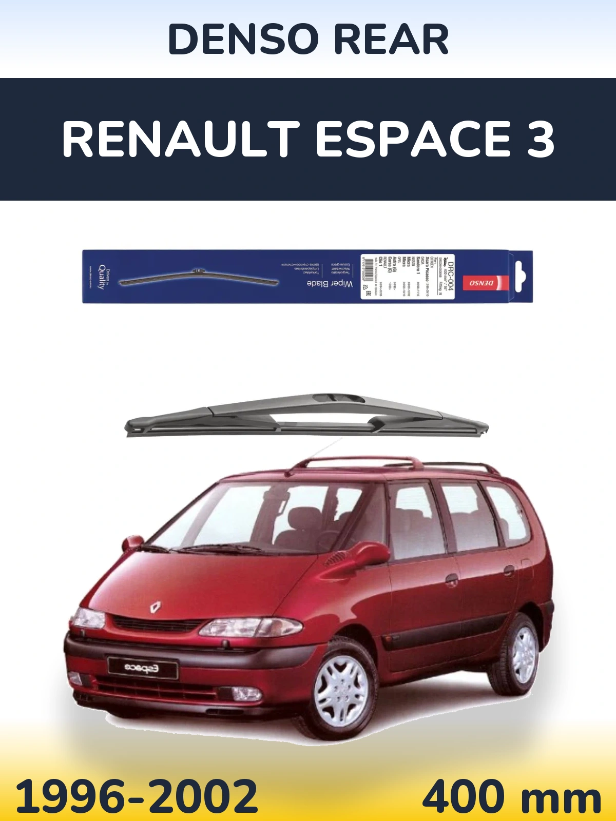 Задня щітка Denso Rear 400 мм для Renault Espace 3 1996-2002