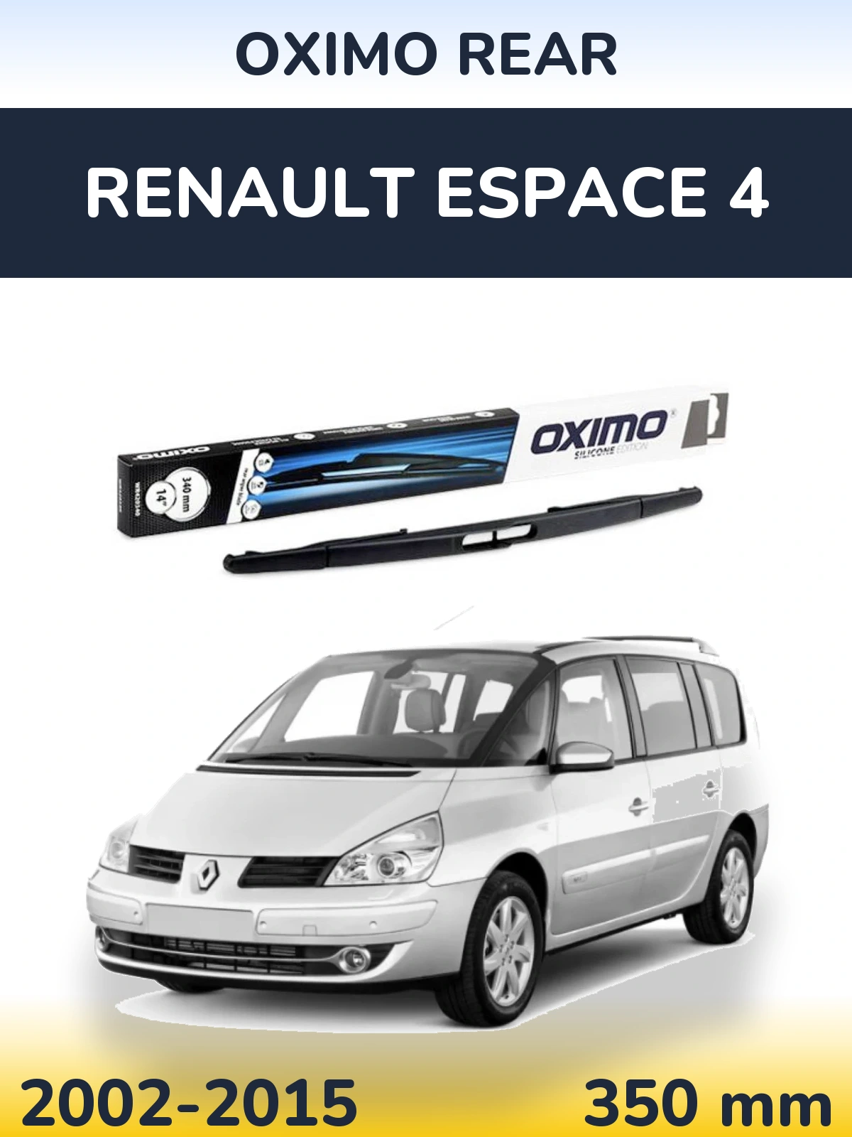 Rear wiper blade Oximo Rear 350 mm for Renault Espace 4 2002-2015